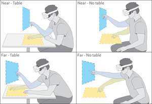 ComforTable User Interfaces: Surfaces Reduce Input Error, Time, and Exertion for Tabletop and Mid-air User Interfaces